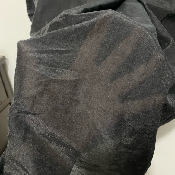 Size L a new day Shear Black Short Sleeve Lightweight Collared Shirt - Picture 5 of 5